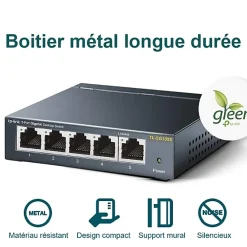 TP-link Switch de bureau 5 ports 10/100/1000 Mbps