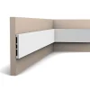 Orac Decor SX163 Plinthe - 10x1,3x200cm (h x p x L) - plinthe décorative polymère Pack 2 pièces , A peindre
