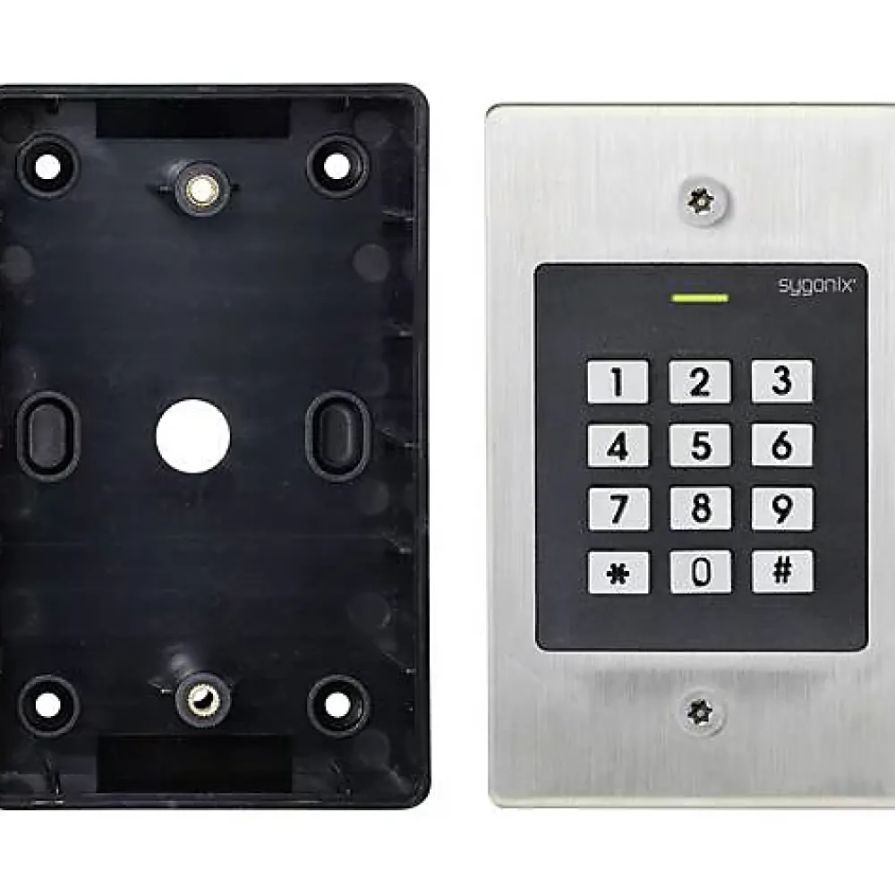 Sygonix Serrure Connectée-SY-4760956 clavier encastré RFID et code, 12 V/DC ou 18 V/DC, IP66