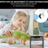 Kyf Alarme Sans Fil-Système d'alarme connecté Caméra rotative 4MP avec Sirène intégrée