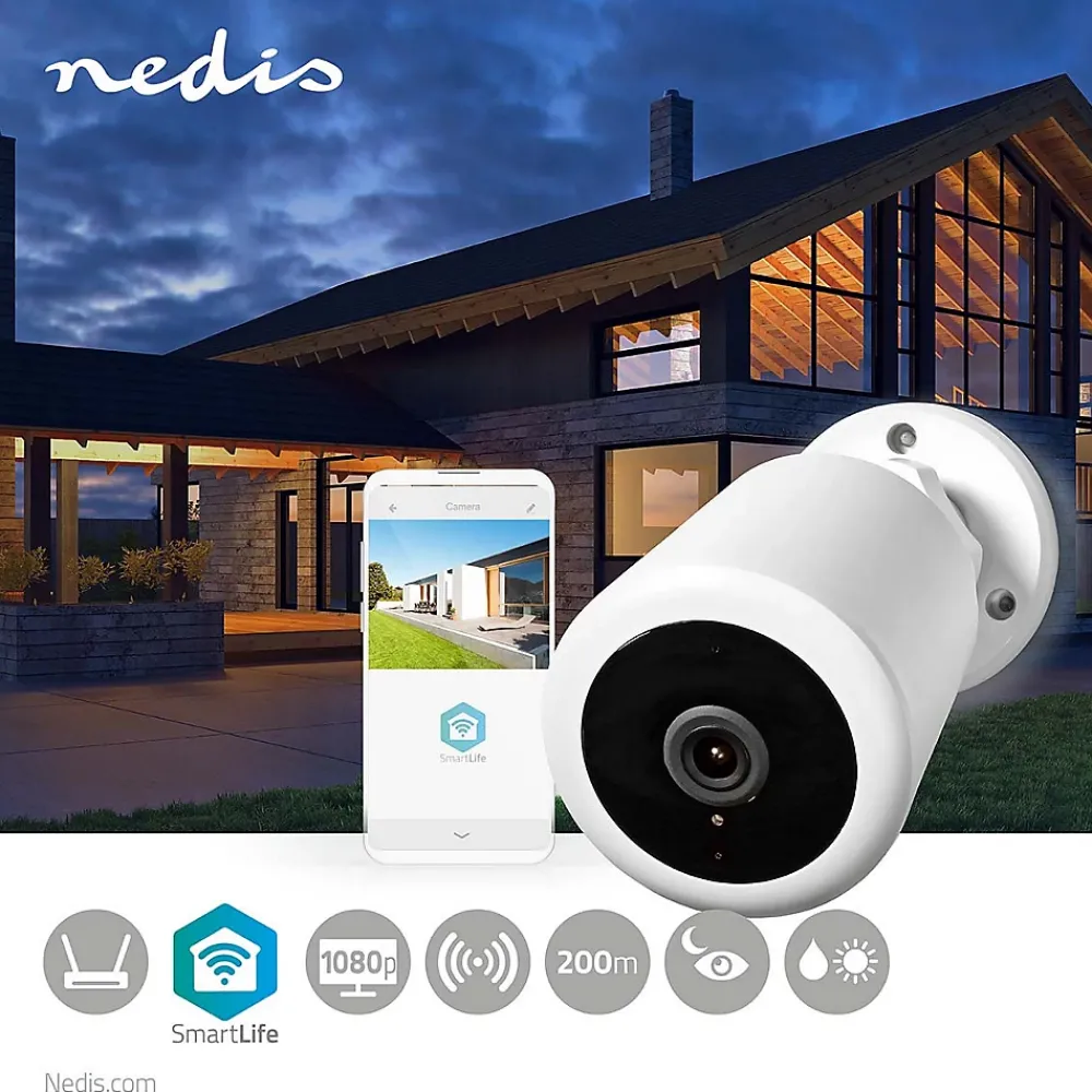 Nedis Caméra De Surveillance-Système De Caméra Sans Fil SmartLife Caméra Additionnelle Full HD