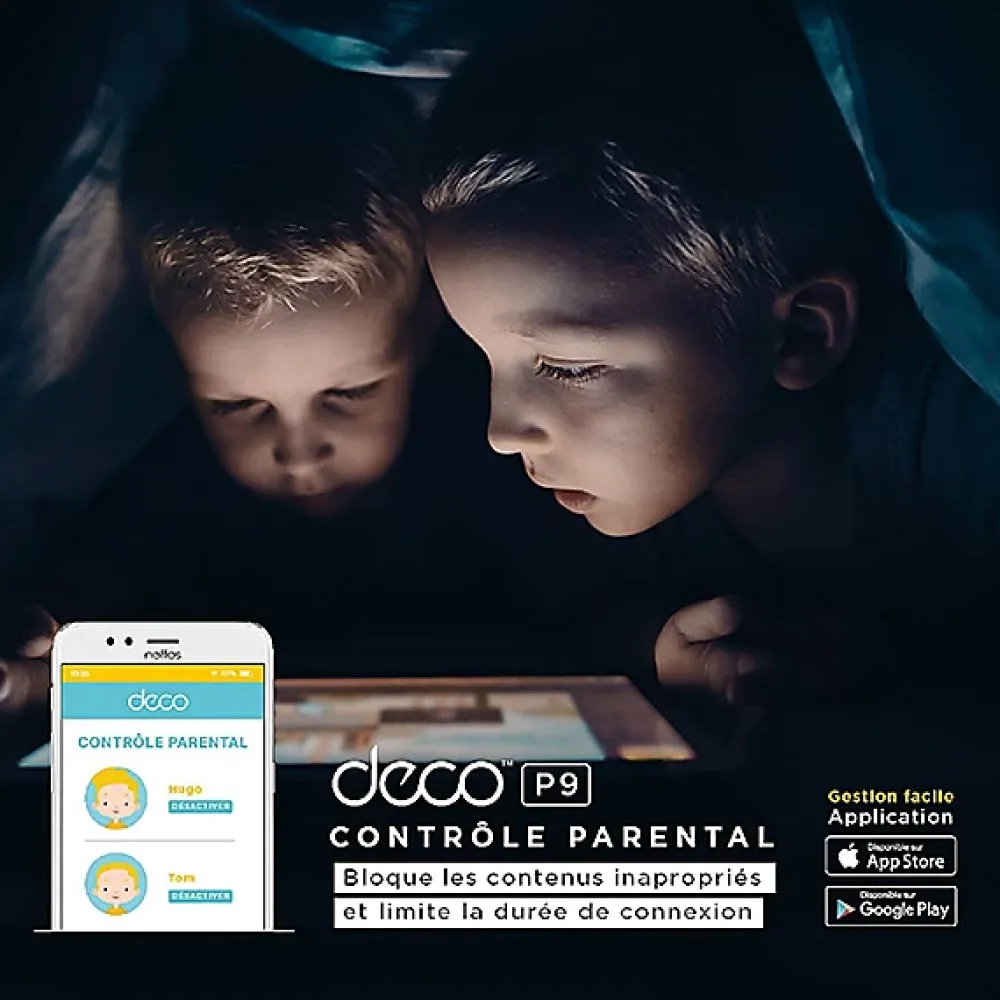 TP-Link Routeur Et Extension Wifi-Système Hybride Mesh WiFi 1,2 Gigabit + CPL 1 Gigabit