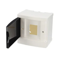 Edo Tableau électrique apparent 4 modules blanc fumé IP44 avec rail DIN 777838