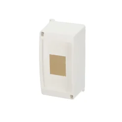 Edo Tableau électrique apparent S4 avec fenêtre sans couvercle blanc IP20 avec rail DIN 777834