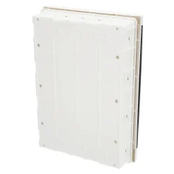 Edo Tableau électrique encastré 36 modules 3x12 blanc fumé IP44 avec rail DIN 777849