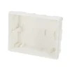 Edo Tableau Électrique Nu-Tableau électrique encastré 8 modules blanc fumé IP44 avec rail DIN 777841