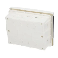 Edo Tableau Électrique Nu-Tableau électrique encastré 8 modules blanc fumé IP44 avec rail DIN 777841