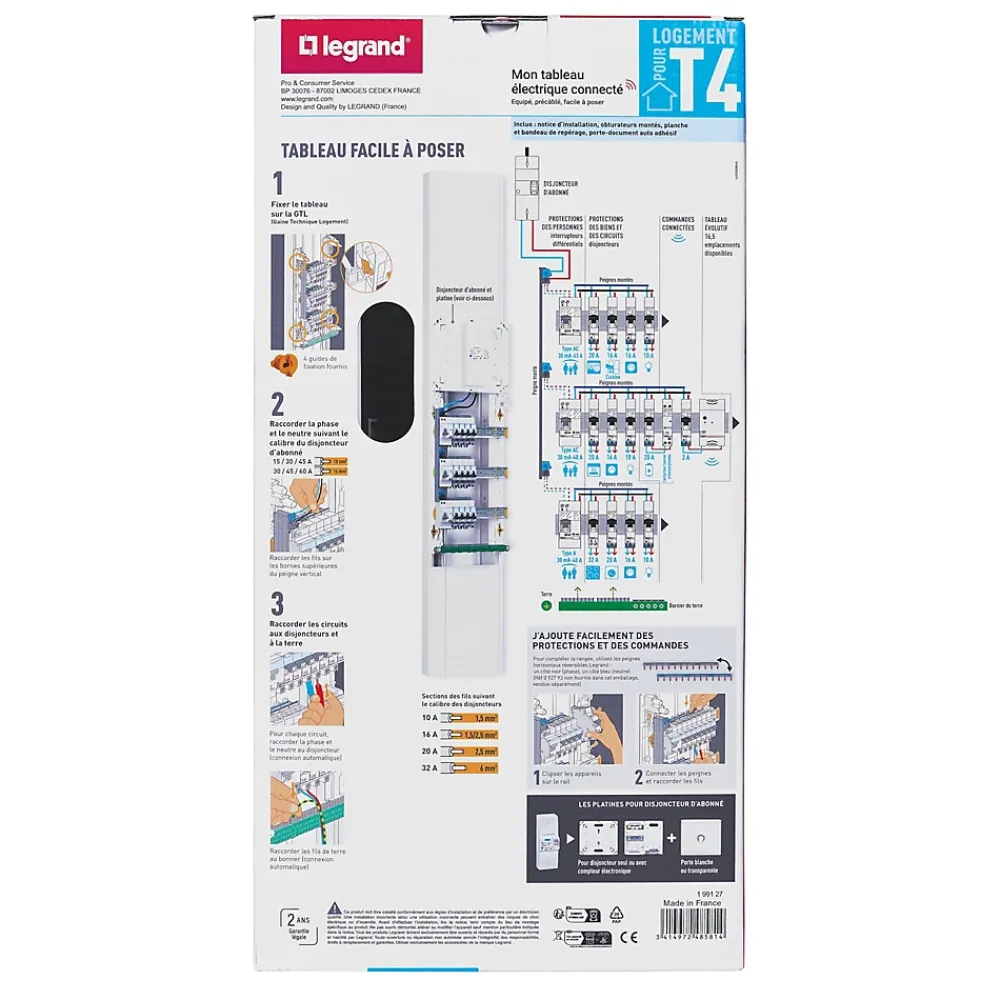 Legrand Tableau Électrique Pré-Équipé-Tableau électrique pré-équipé connecté