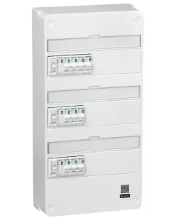 Schneider Electric Tableau électrique pré-équipé et pré-câblé T3 au T5 - 3 rangées - 39 modules (18 inclus) Resi9 XP