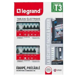 Legrand Tableau électrique pré-équipé et pré-câblé 2 rangées