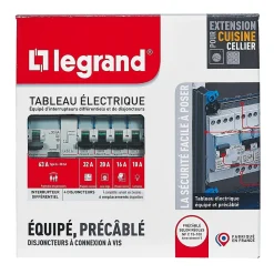Legrand Tableau électrique pré-équipé et pré-câblé 1 rangée - 13 modules (5 inclus)
