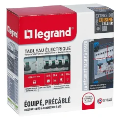 Legrand Tableau électrique pré-équipé et pré-câblé 1 rangée - 13 modules (5 inclus)