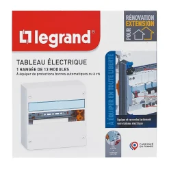 Legrand Tableau électrique à équiper 1 rangée - 13 modules