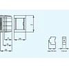 Panasonic Tableau Électrique Nu-Tableau nu encastrable 2 modules porte opaque