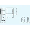 Panasonic Tableau nu encastrable 4 modules porte opaque