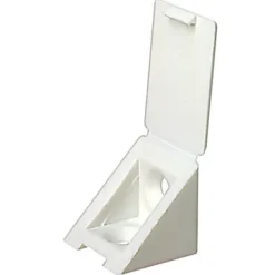 Diall Equerre De Fixation-12 tak'ecker plastique blanc 25 x 25 mm