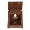 Diall 12 tak'ecker plastique brun 25 x 25 mm