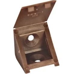 Diall 12 tak'ecker plastique brun 25 x 25 mm
