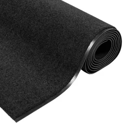 Vidaxl Tapis d'entrée Autre Noir 120 x 400 cm Polyamide et PVC
