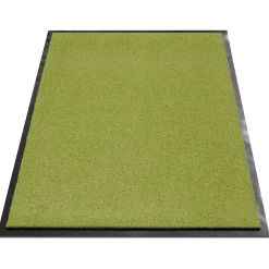 Floordirekt Tapis de Porte Paillasson d'entrée Monochrom Vert citron 90 x 150 cm