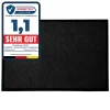Floordirekt Tapis de Porte Paillasson d'entrée Monochrom Noir 200 x 200 cm