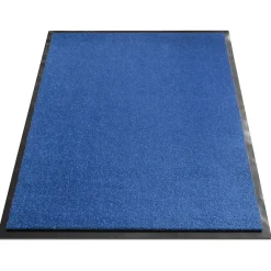 Floordirekt Tapis de Porte Paillasson d'entrée Monochrom Bleu 135 x 200 cm