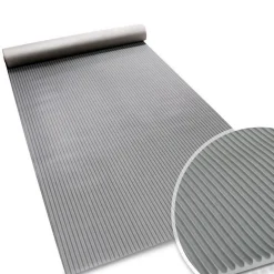 Floordirekt Tapis en caoutchouc Miniripp Gris 100 x 50 cm -