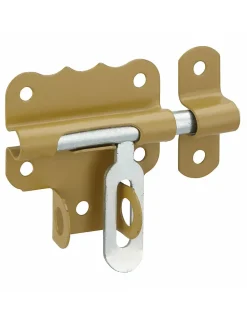 Thirard Serrure De Meuble|Serrure De Meuble-Targette cadenassable, acier, pêne diamètre 7.5mm, bronze -