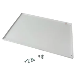 Ide Porte Et Cache Tableau Électrique-Tcm400f Plastron Plein Fixe Métal 400mm - Compatible Coffret Atlantic Et Atlantic Plus