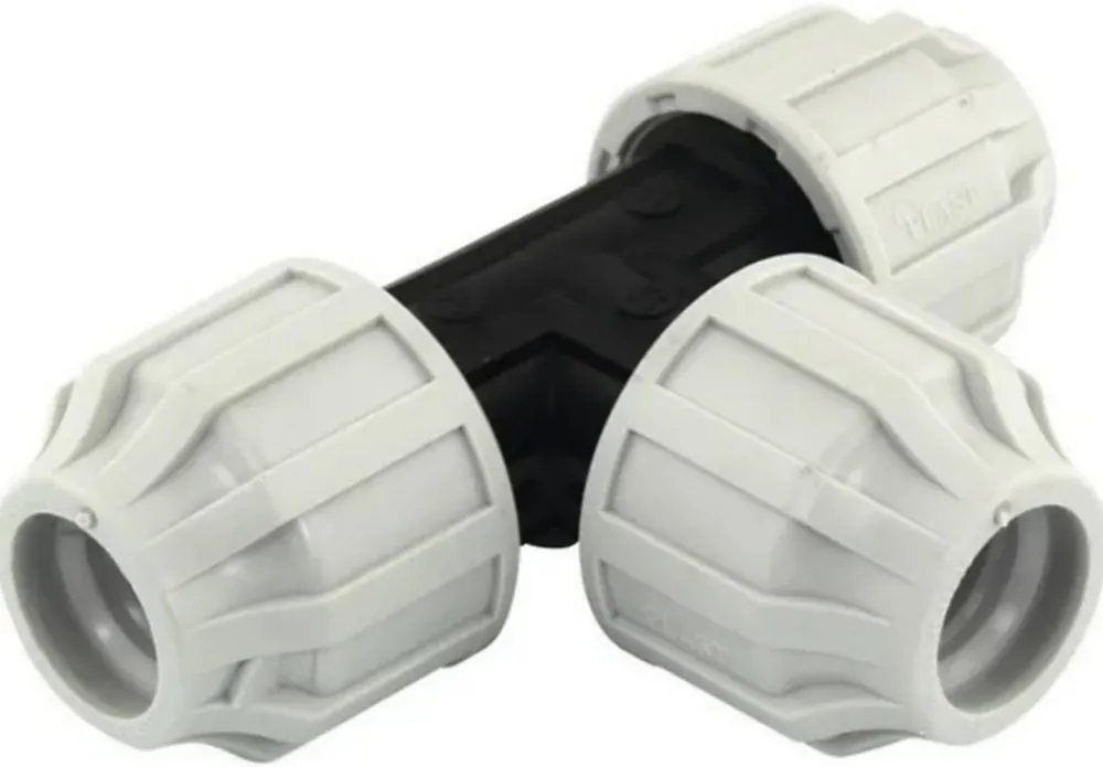 Fitt Té à compression PEHD Ø25 mm 16bar