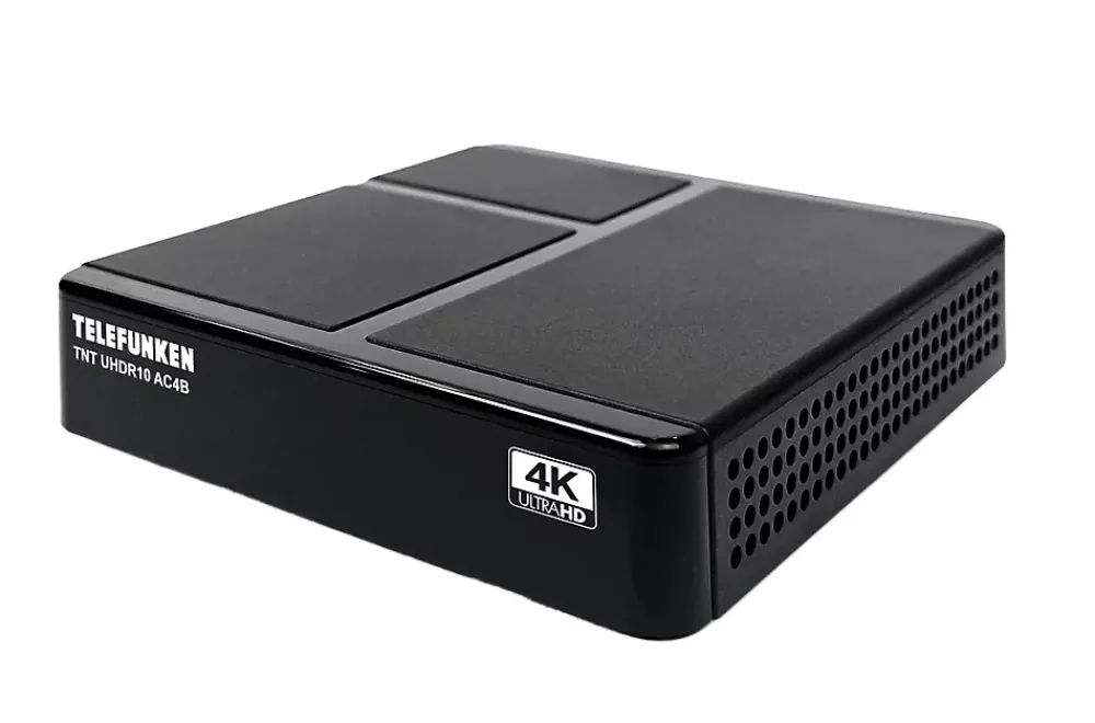 Telefunken - Récepteur TNT UHDR10 pour télévision numérique terrestre UHD 4K - 1000 canaux - PVR - Tuner TNT UHD/SD/HD/UHD/2K/4K