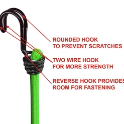 Master Lock Tendeur 80 cm crochet double , 2 pièces