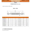 Vis Express Tendeur, Sandow Et Élastique-Tendeur crochet crochet M8X120 Inox A4 - 5 pièces