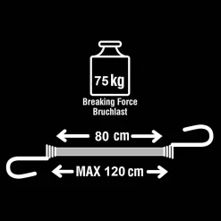 Master Lock Tendeur, Sandow Et Élastique-Tendeur Steelco de 80 cm x 9,5 mm