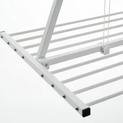 Foxydry Corde, Fil Et Ficelle-Étendoir manuel plafond blanc 128x54x25cm alu Mini 120