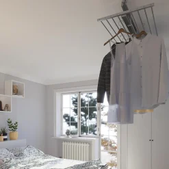 Foxydry Étendoir plafond manuel 128x54x25cm alu Mini 120