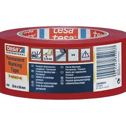 Tesa Panneau De Signalisation-flex 4169-56-93 bande adhésive de marquage blanche 33 m x 50 mm