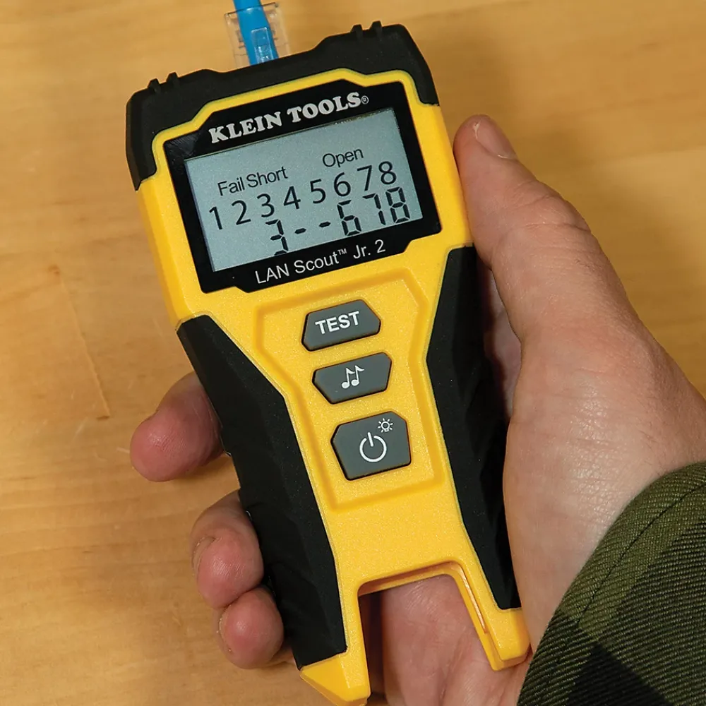 Klein Testeur câble LAN CAT 5e 6 6A RJ45 LCD Tools VDV526-200