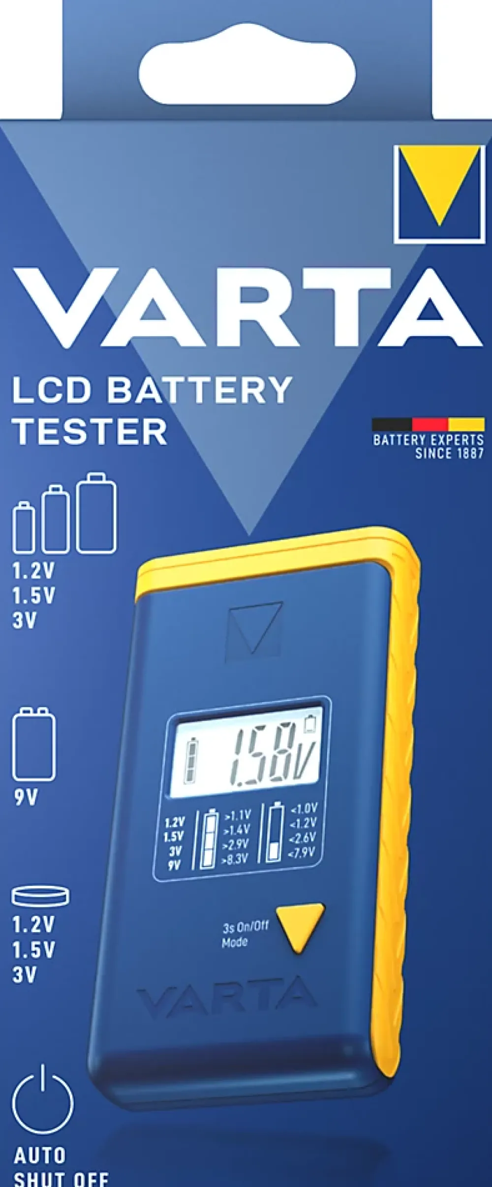 Varta Testeur de piles universel écran lcd
