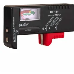 Deko Testeurs de Piles Contrleur de Testeur de Tension de Batterie pour Pile Bouton AA/AAA/C/D / 9V / 1.5V Ecran LCD Universel