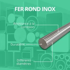 Comment Fer Profilé-Tige fer rond inox 10 mm Longueur : 1 metre -