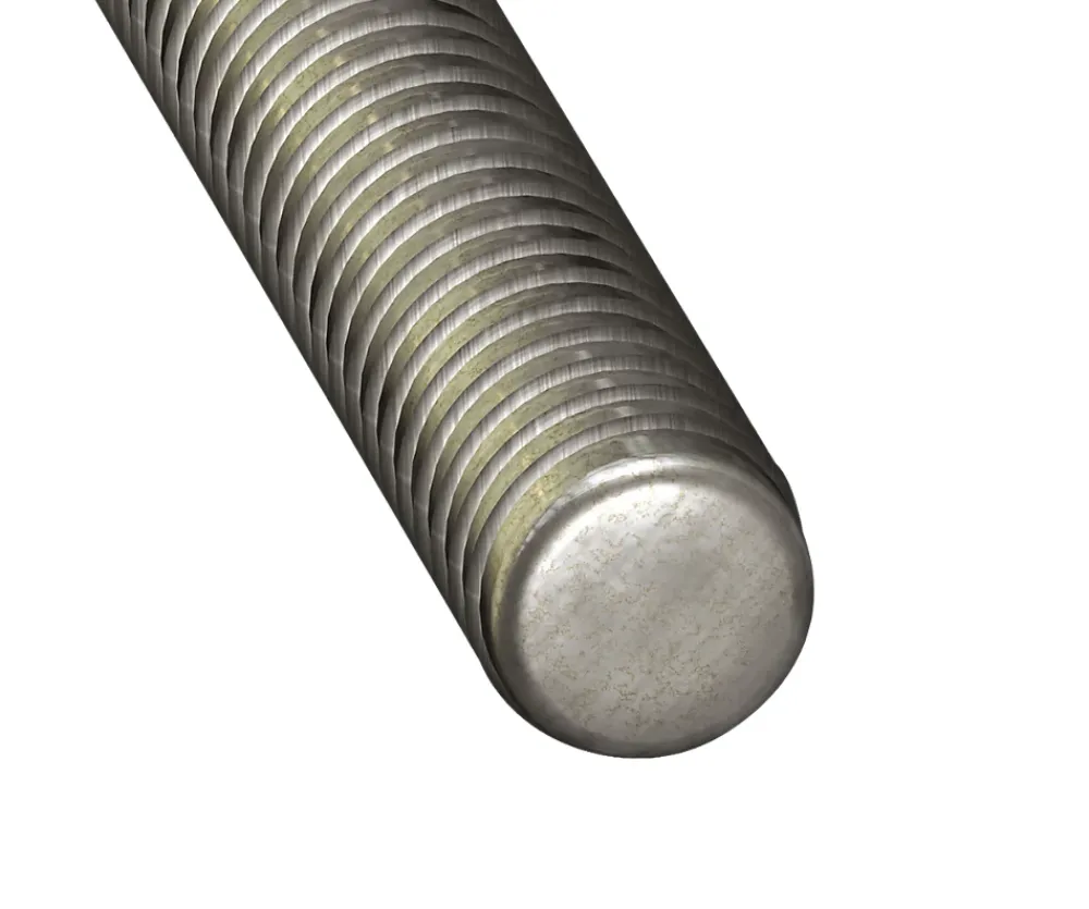 CQFD Tige filetée – Acier zingué anodisé – 10 cm – ArgentØ6