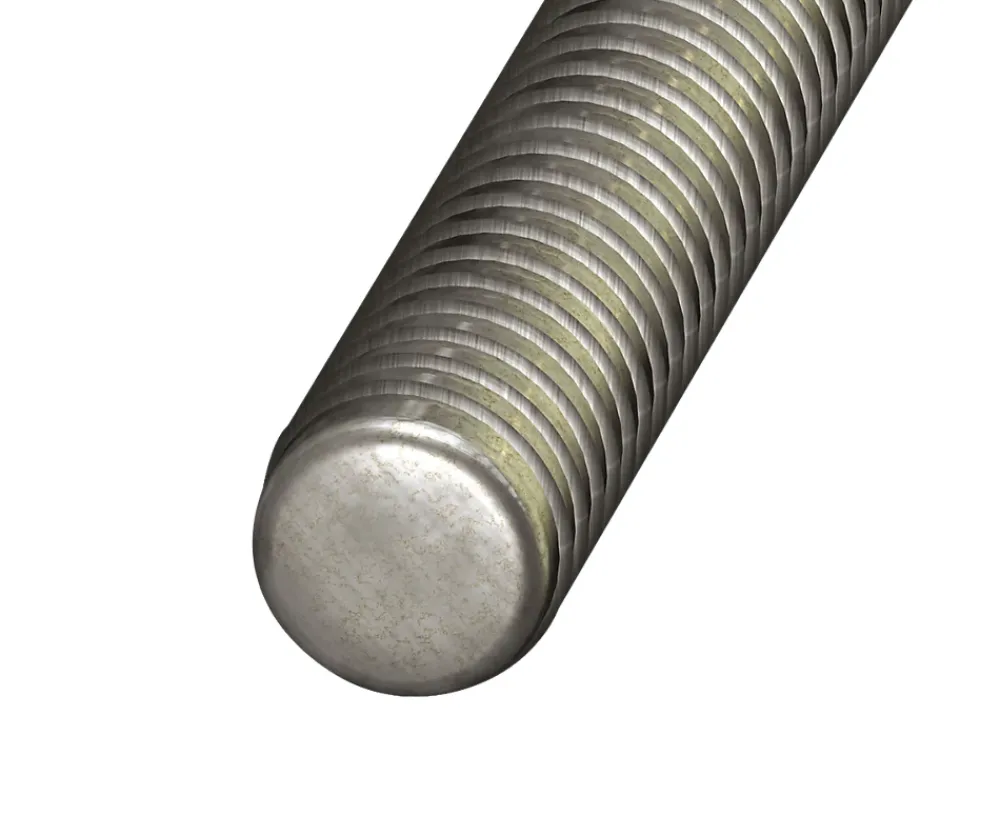 CQFD Tige filetée – Acier zingué anodisé – 10 cm – ArgentØ6