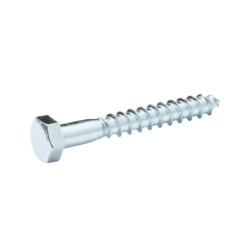 Diall Tirefond-Tirefonds DIN 571 zingués 8x60 mm - 10 pièces