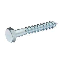 Diall Tirefond-Tirefonds DIN 571 zingués 6x50 mm - 10 pièces