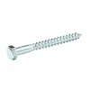 Diall Tirefonds DIN 571 zingués 8x80 mm - 10 pièces
