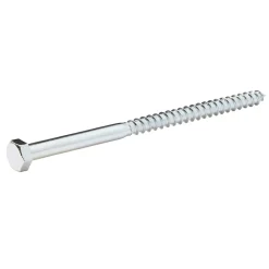 Diall Tirefond-Tirefonds DIN 571 zingués 10x120 mm - 10 pièces