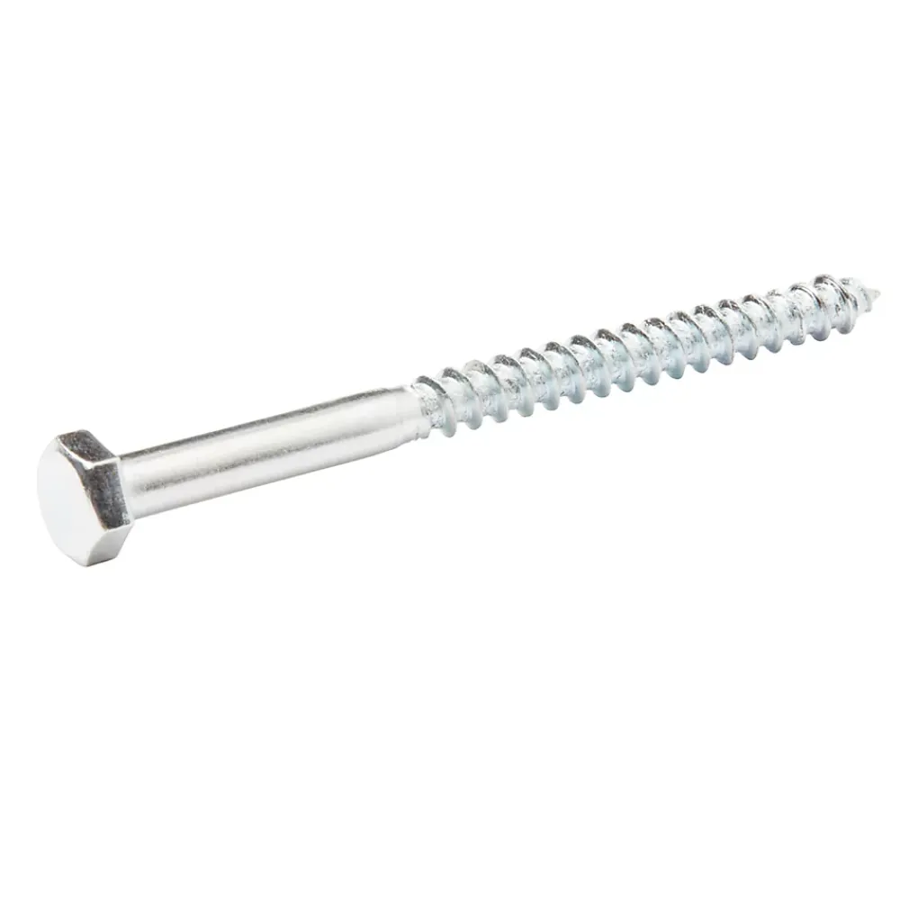 Diall Tirefond-Tirefonds DIN 571 zingués 5x30 mm - 10 pièces