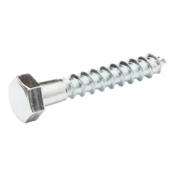 Diall Tirefonds DIN 571 zingués 8x50 mm - 100 pièces