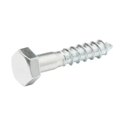 Diall Tirefonds DIN 571 zingués 6x30 mm - 200 pièces